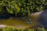 kayak on pororari river punakaiki