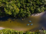 kayak on pororari river punakaiki