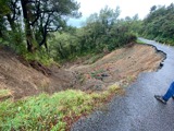 Slip on road