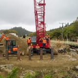 contractors at tidal creek bridge