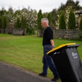 recycling bin at home